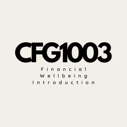 CFG1003 Financial Wellbeing Introduction