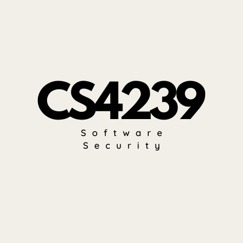 CS4239/CS5439 Software Security