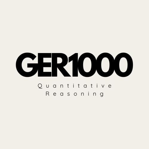 GER1000 Quantitative Reasoning