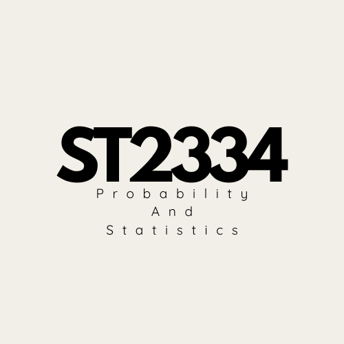 ST2334 Probability And Statistics